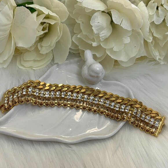 COURTNEY LEE COLLECTION RHINESTONE BRACELET - Picture 1 of 9